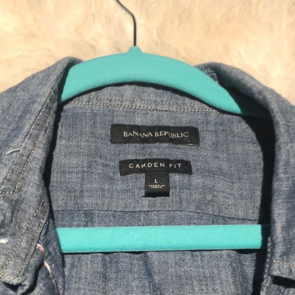 Banana Republic Jean chambray button down - Picture 2 of 2